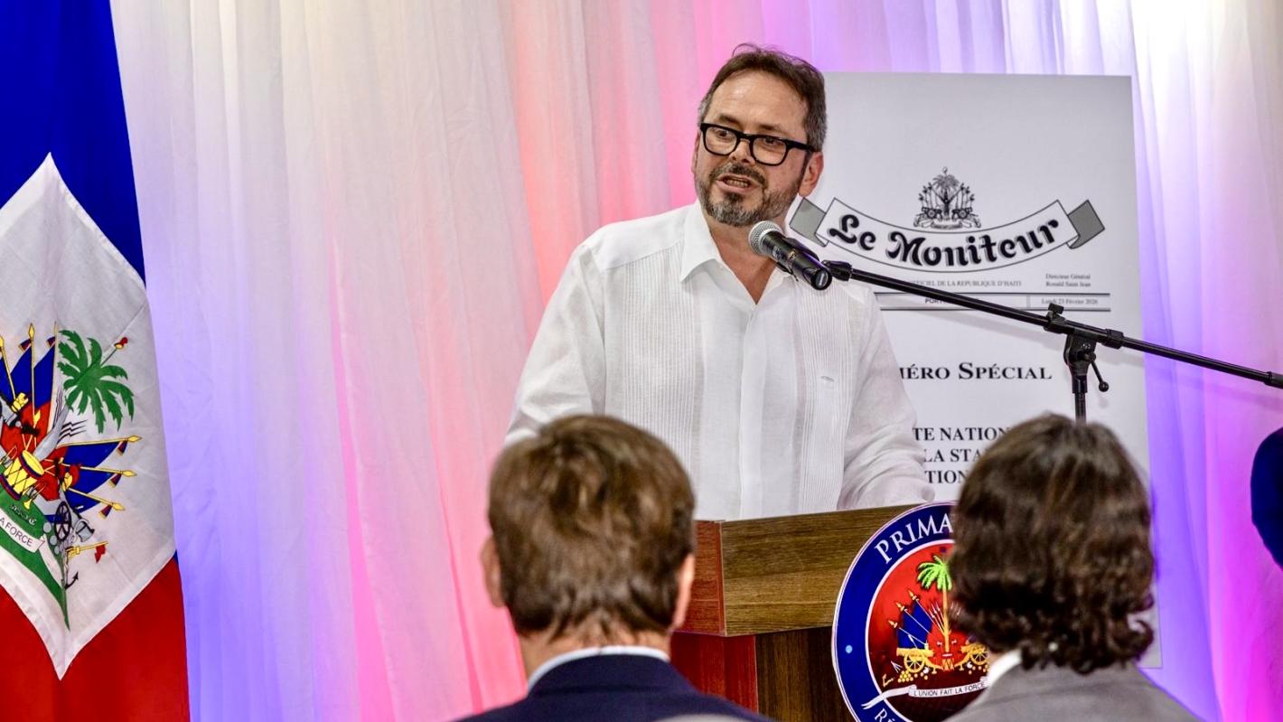 Speech of the SRSG on the Occasion of the Presentation of the “National Pact for Stability and the Organization of Elections”