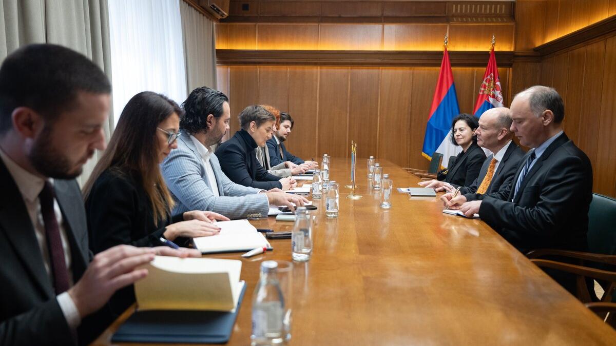due meeting Serbian officials
