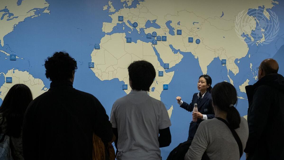Visitors on Guided Tour of UN Headquarters
