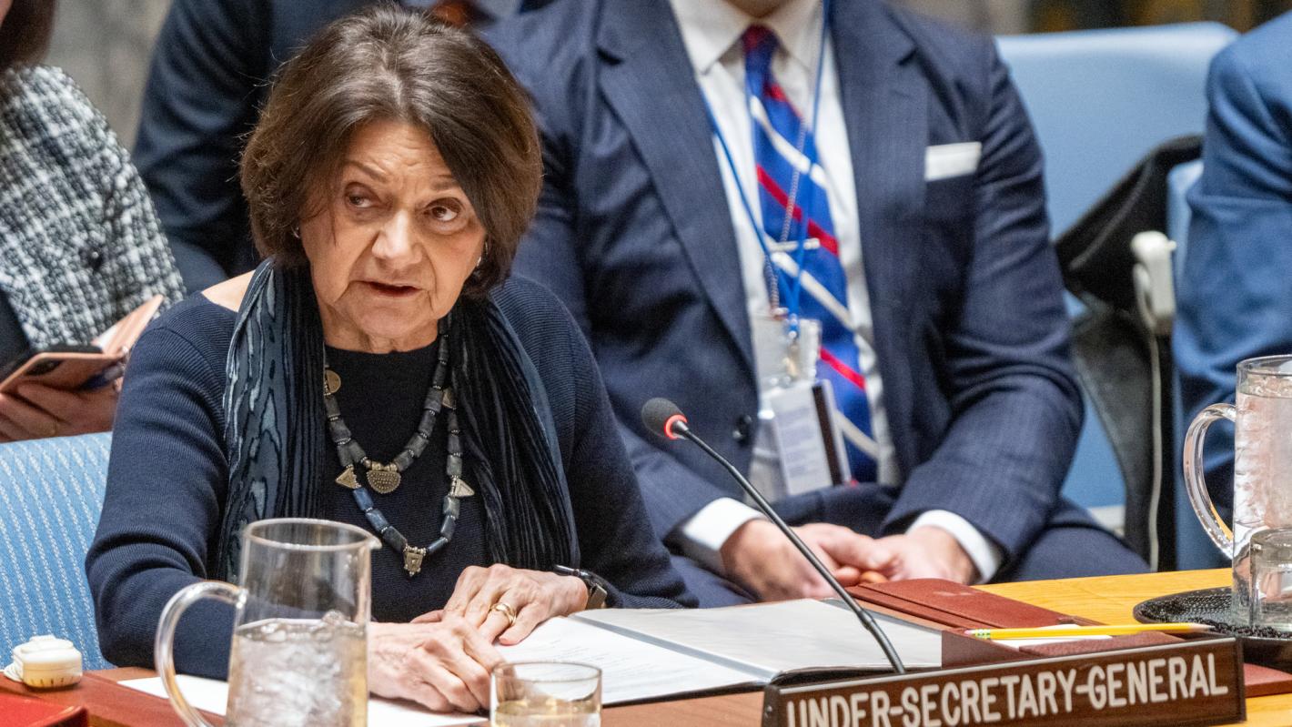 USG DiCarlo briefs the Security Council.