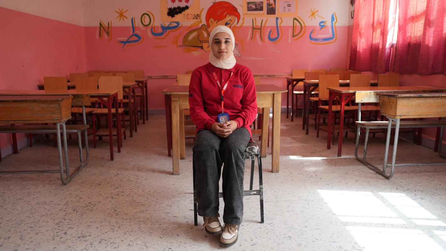 Hanan, EO survivor  working as facilitator with UNMAS March 2026