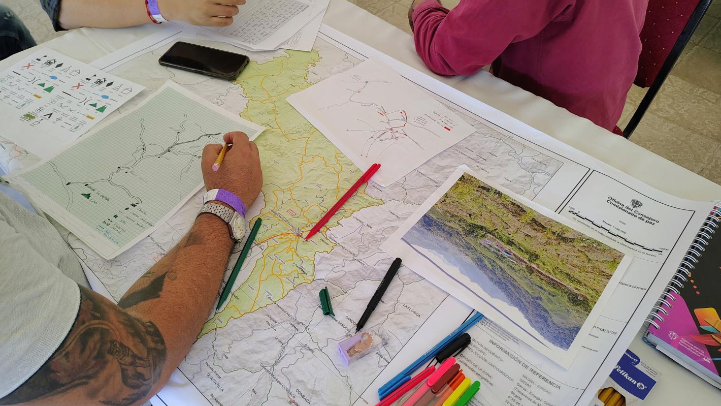 UNMAS supports the implementation of the 2016 Final Peace Agreement by supporting the collection of information from former FARC-EP combatants on the location and strategic use of explosive devices during the conflict.