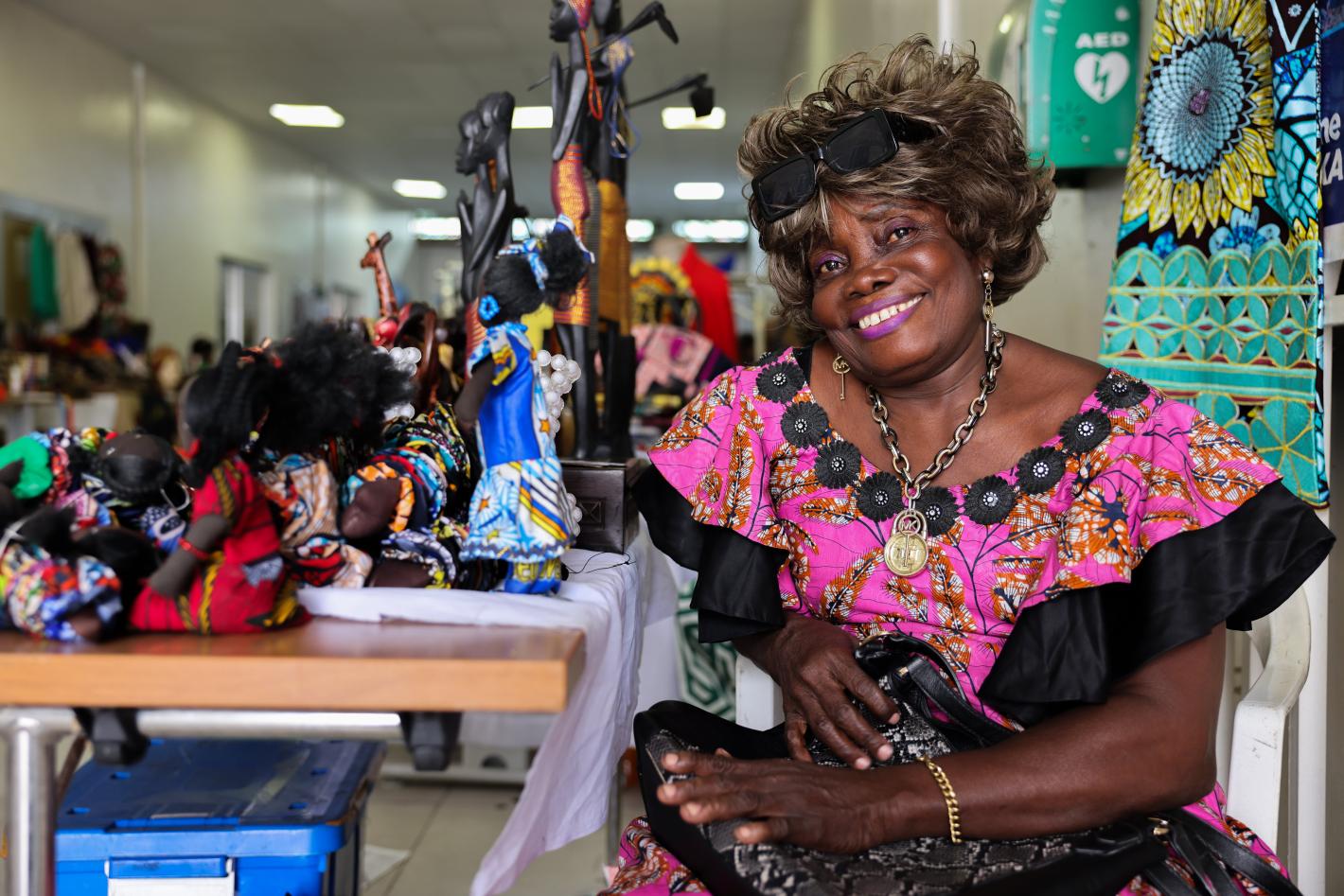 The event also highlighted female talents through an exhibition of artworks, jewelry, clothing, and handicrafts. 