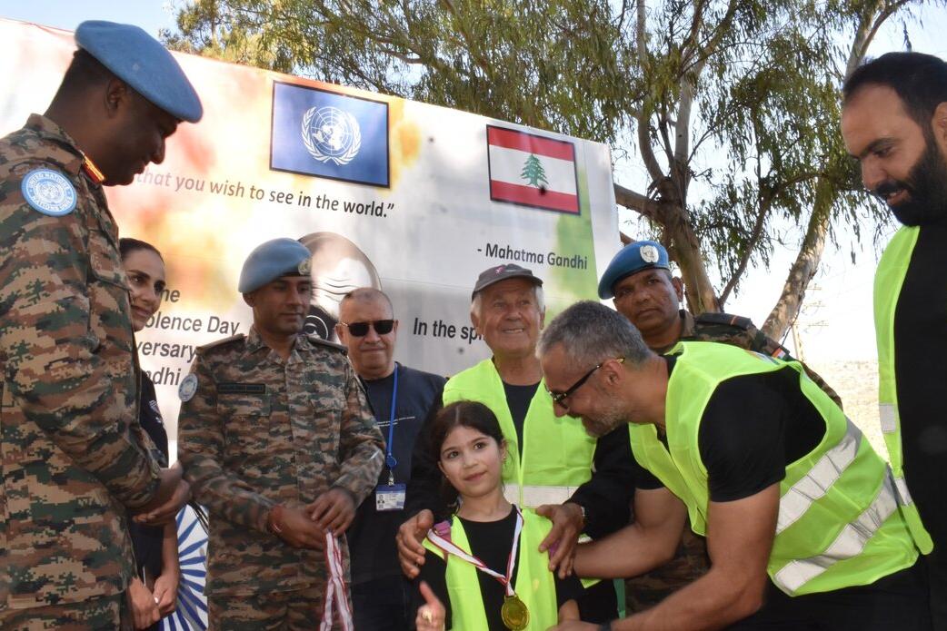 peacekeepers lead “Walk for Peace” in South Lebanon peacekeepers lead “Walk for Peace” in South Lebanon