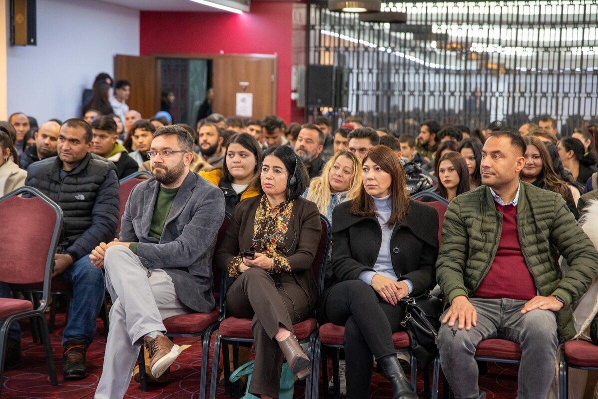 Audience watching the event