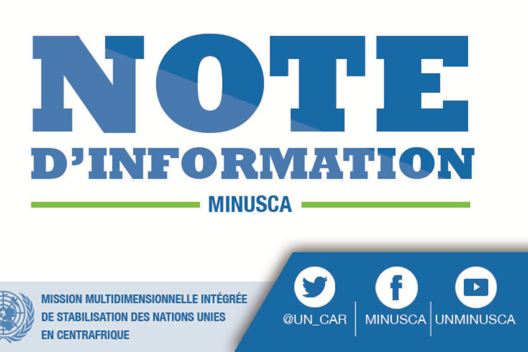 NOTE d'INFORMATION