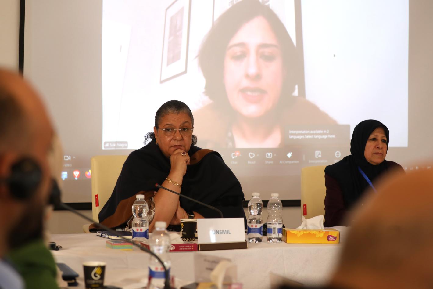 SRSG Tetteh at the meeting of the national reconciliation track