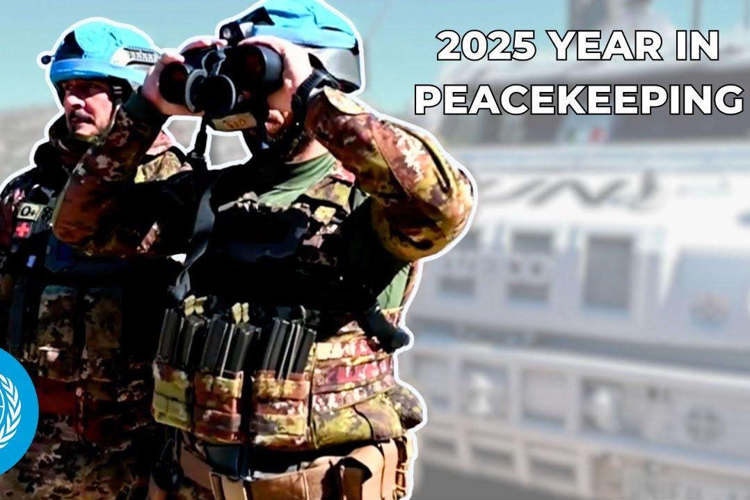 Peacekeepers on patrol.