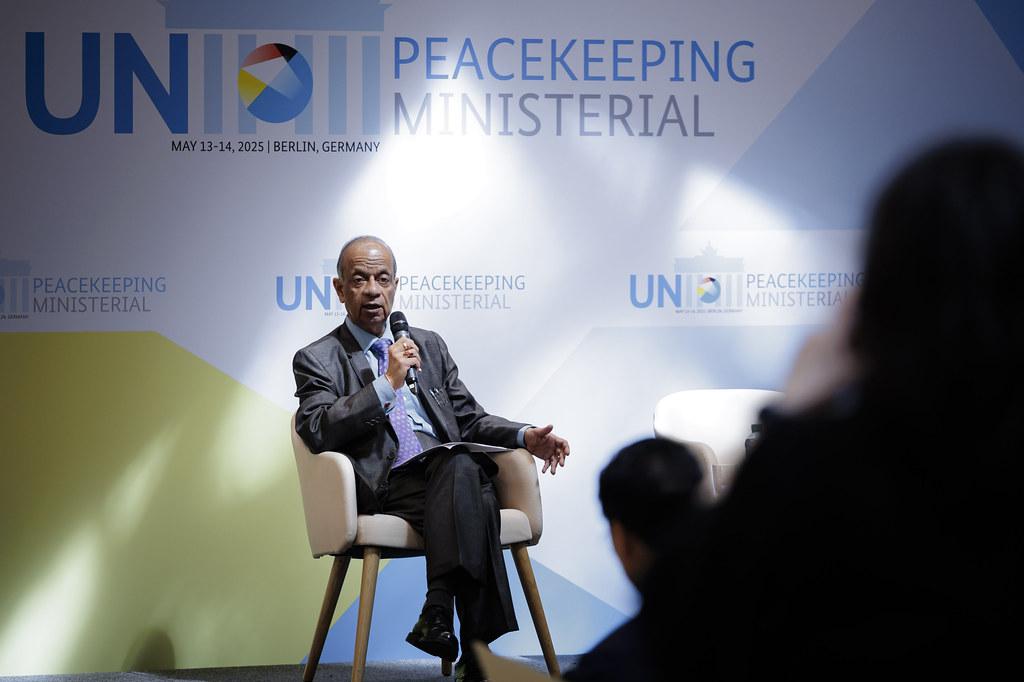 Under-Secretary-General for Operational Support, Atul Khare, speaking at a breakout session during the UN Peacekeeping Ministerial, Berlin, Germany, 14 May 2025