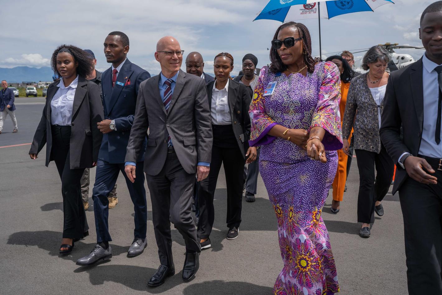 SRSG James Swan arriving in Goma
