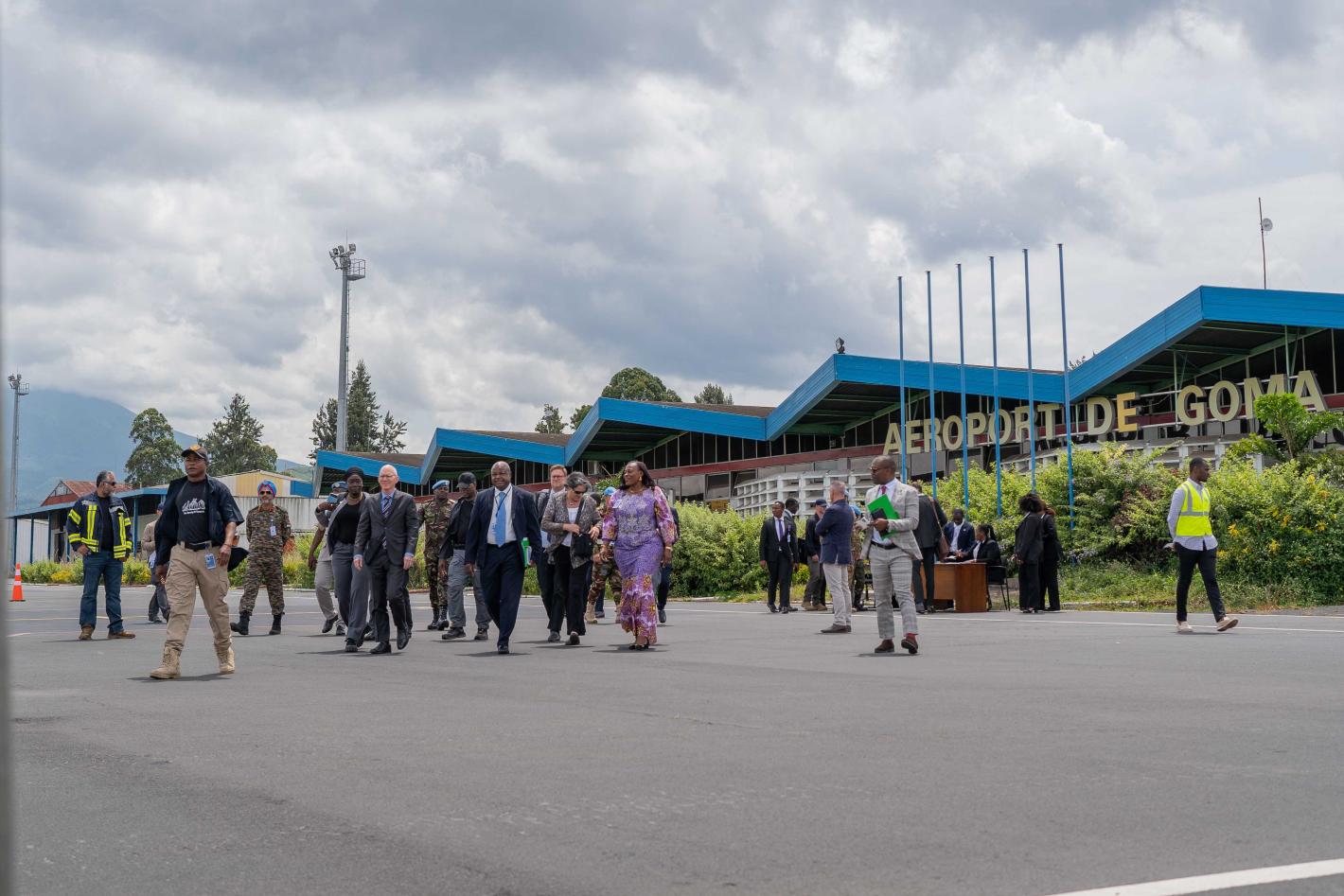 James Swan arriving in Goma.