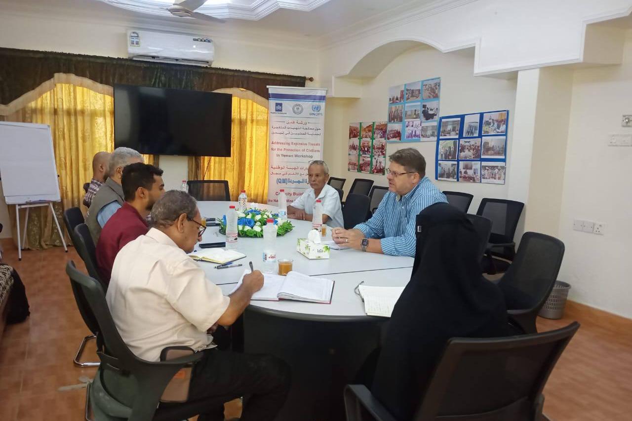 Meeting the YMACC director, Mr. Fadhl Garamah