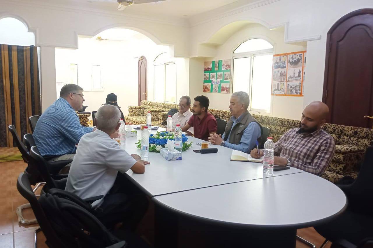 Meeting the YMACC director, Mr. Fadhl Garamah