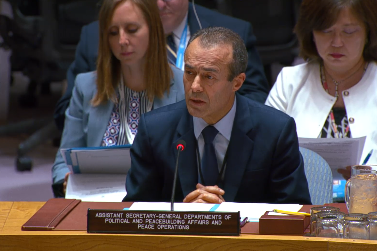 ASG Khiari briefs the Security Council on Ukraine. 