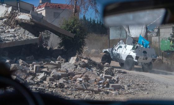 A UNIFIL convoy in southern Lebanon
