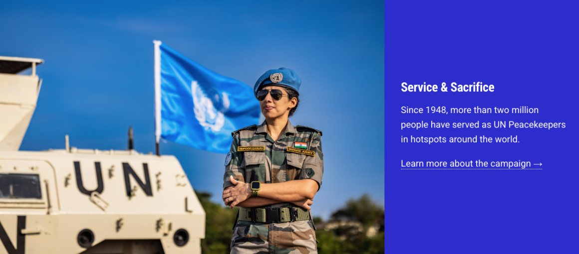 service and sacrifice banner