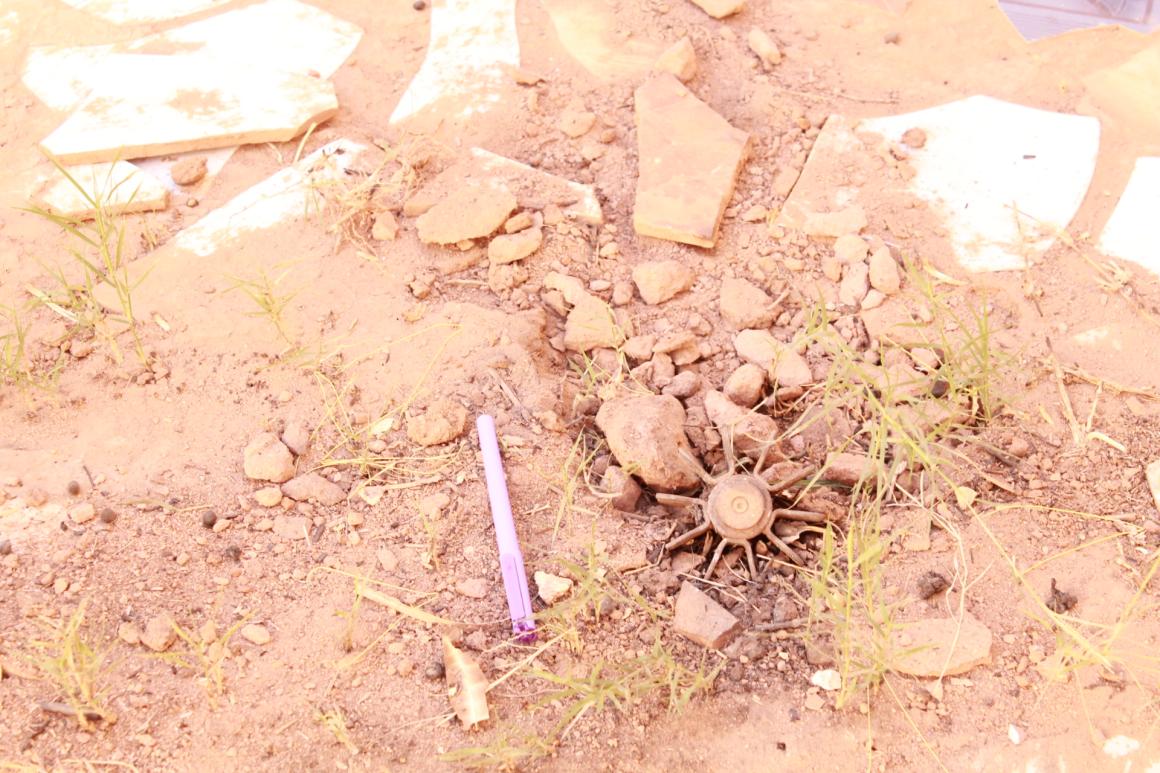 UXO found in the yard